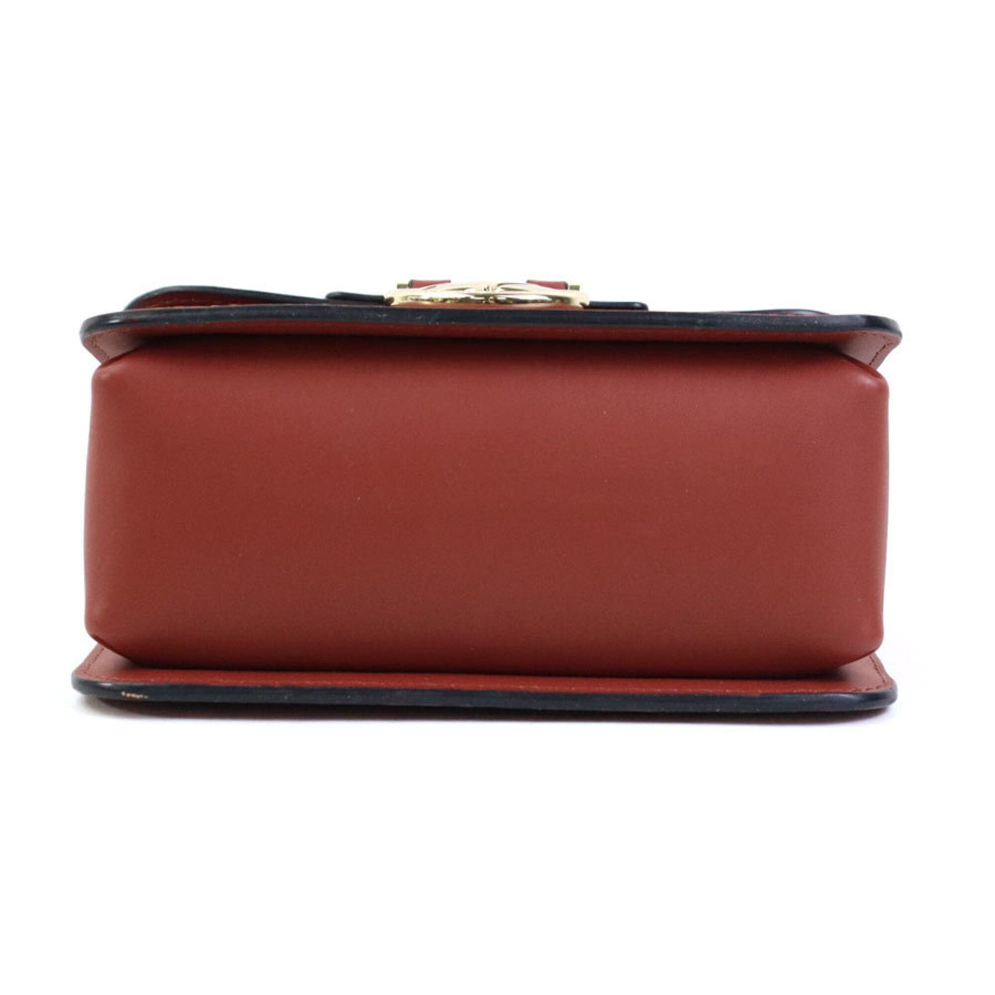Longchamp Longchamp Shoulder Bag, Leather, Red-Brown, Women's, h32439k Size ONE SIZE - 4 Thumbnail