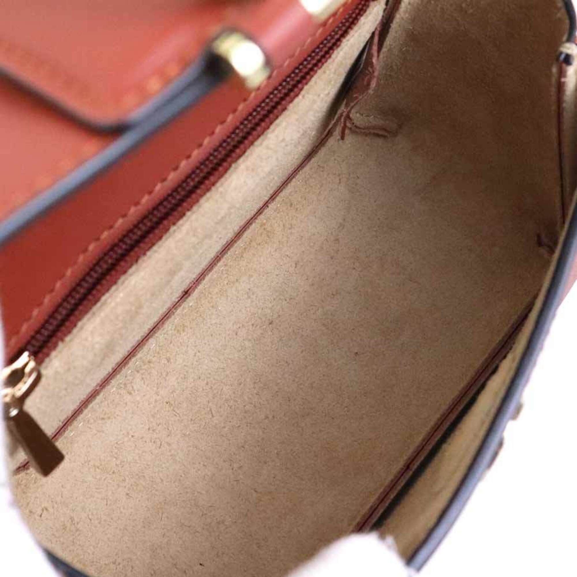 Longchamp Longchamp Shoulder Bag, Leather, Red-Brown, Women's, h32439k Size ONE SIZE - 5 Thumbnail