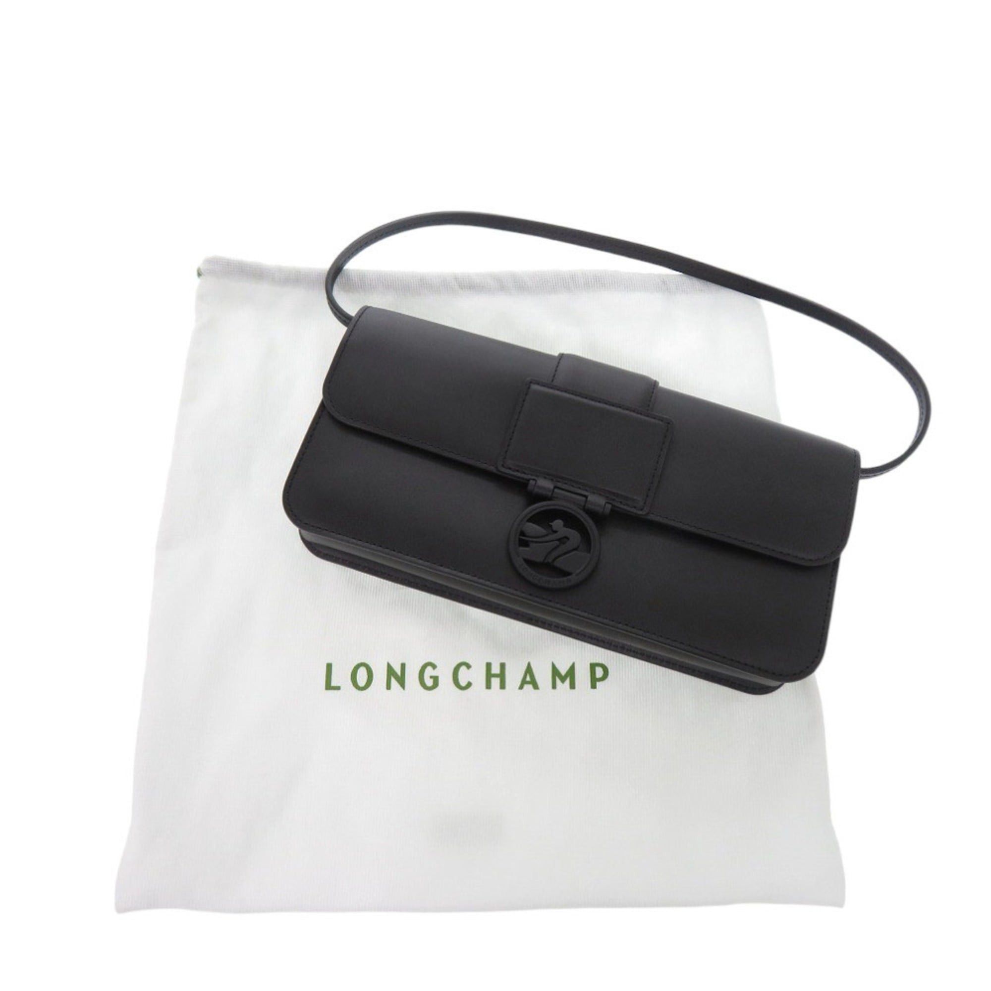 Longchamp Longchamp Box Trot One Shoulder Bag, Leather, Black Handbag, 0536Longchamp Size ONE SIZE - 2 Thumbnail