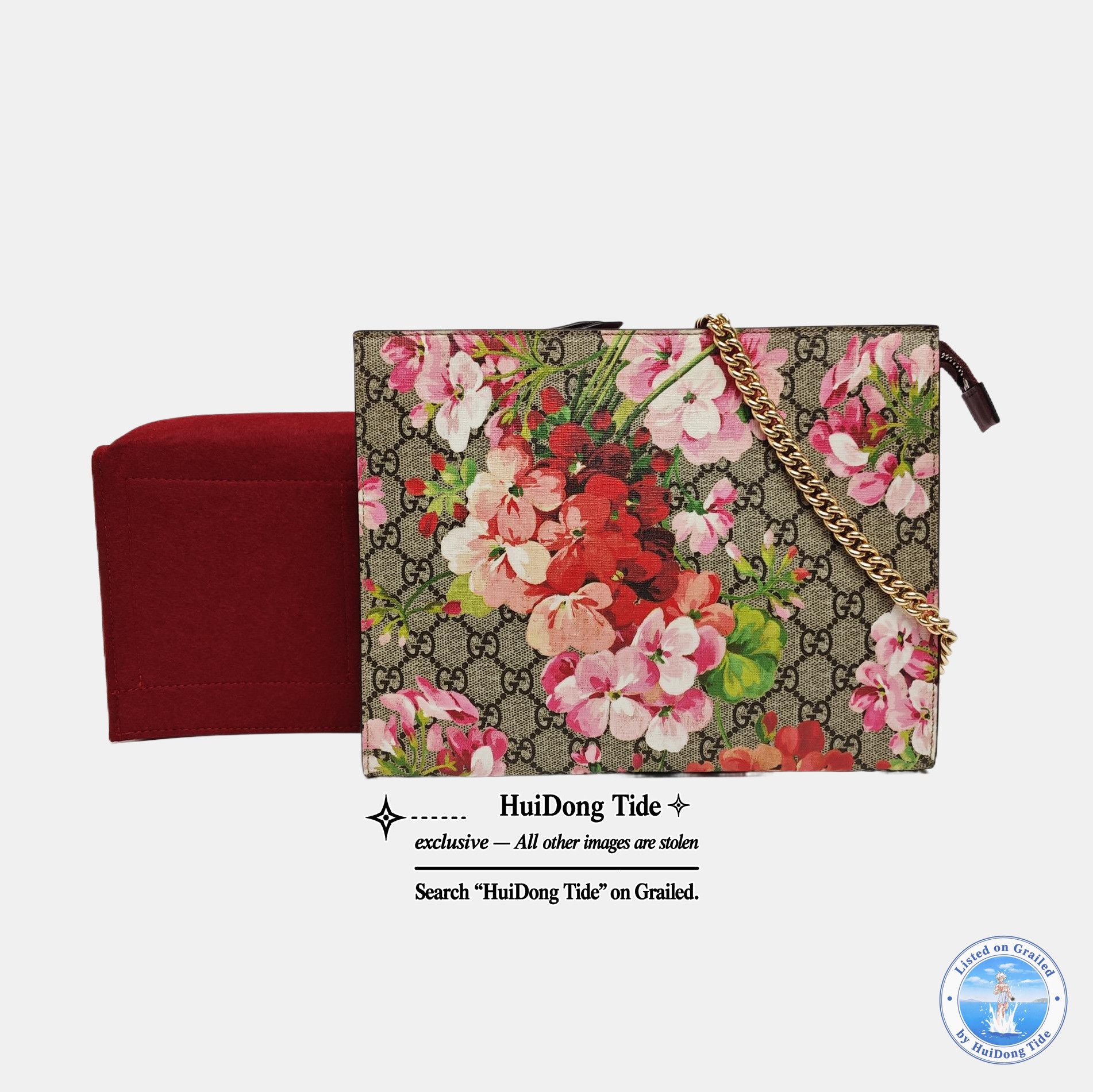 Gucci Gucci GG Blooms Floral Coated Canvas Clutch Size ONE SIZE - 8 Thumbnail