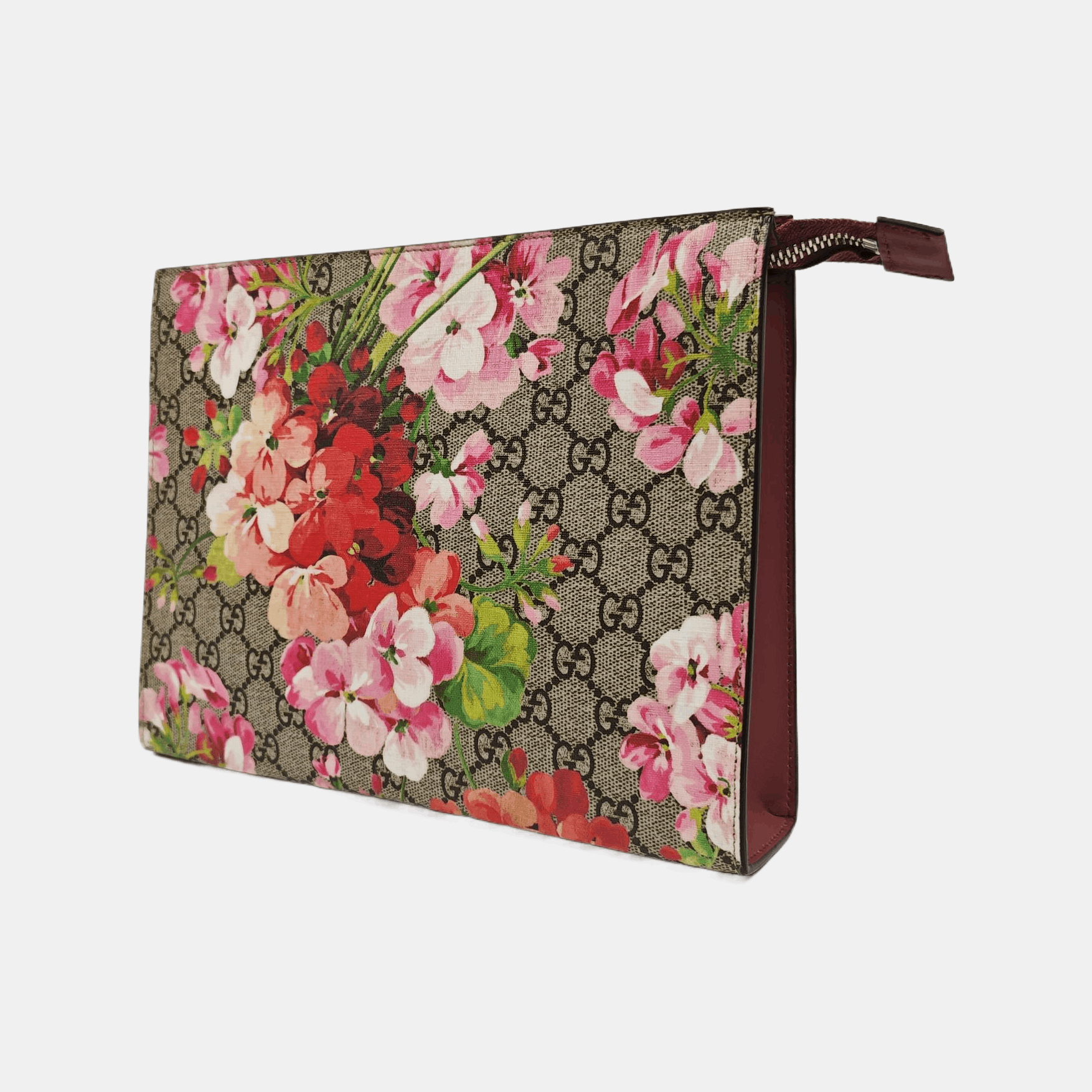 Gucci Gucci GG Blooms Floral Coated Canvas Clutch Size ONE SIZE - 3 Thumbnail