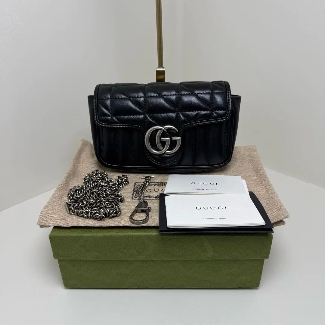Gucci Gucci GG Marmont Quilted Leather Shoulder Bag One Size Size ONE SIZE - 2 Thumbnail