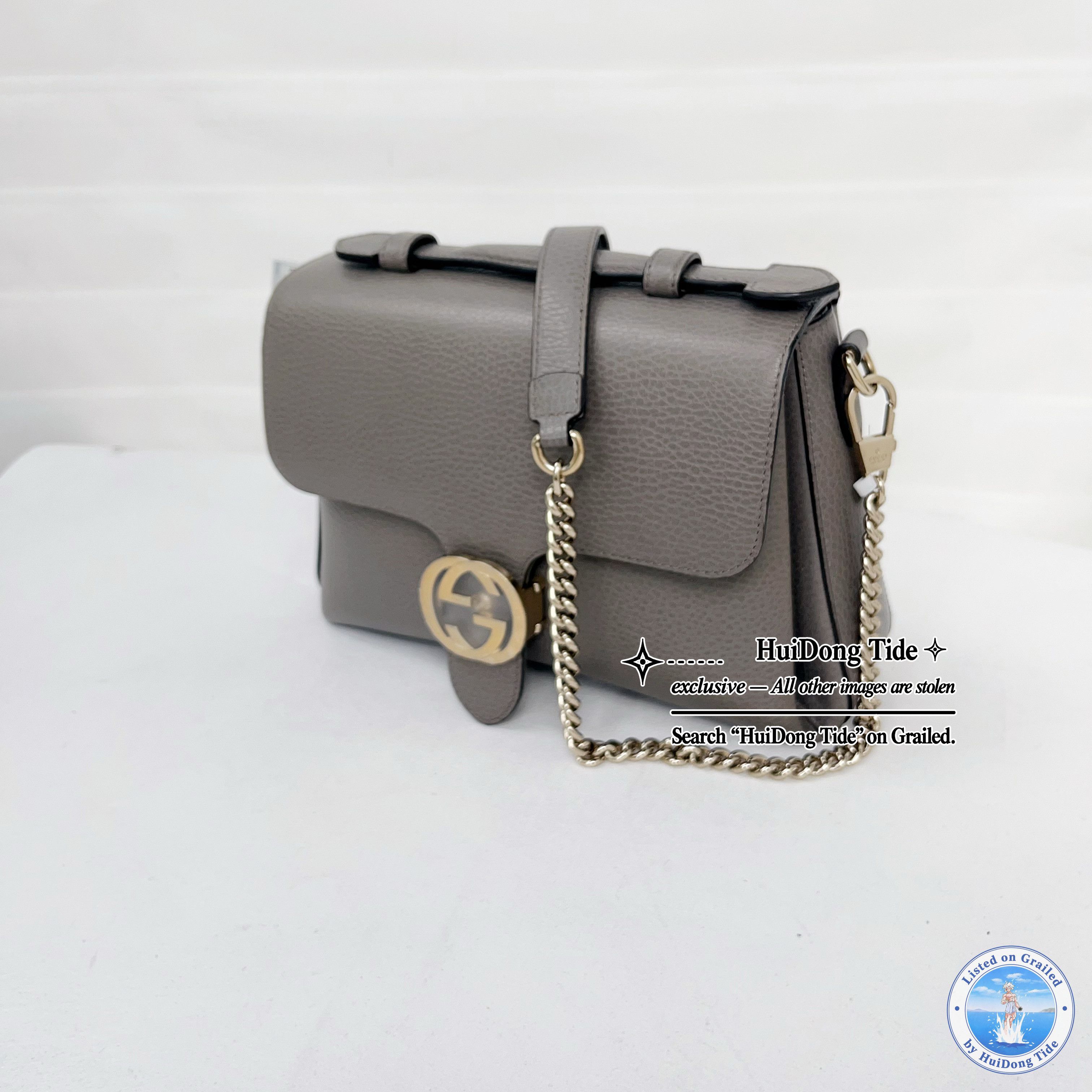 Gucci Gucci Interlocking G Leather Shoulder Bag Size ONE SIZE - 3 Thumbnail
