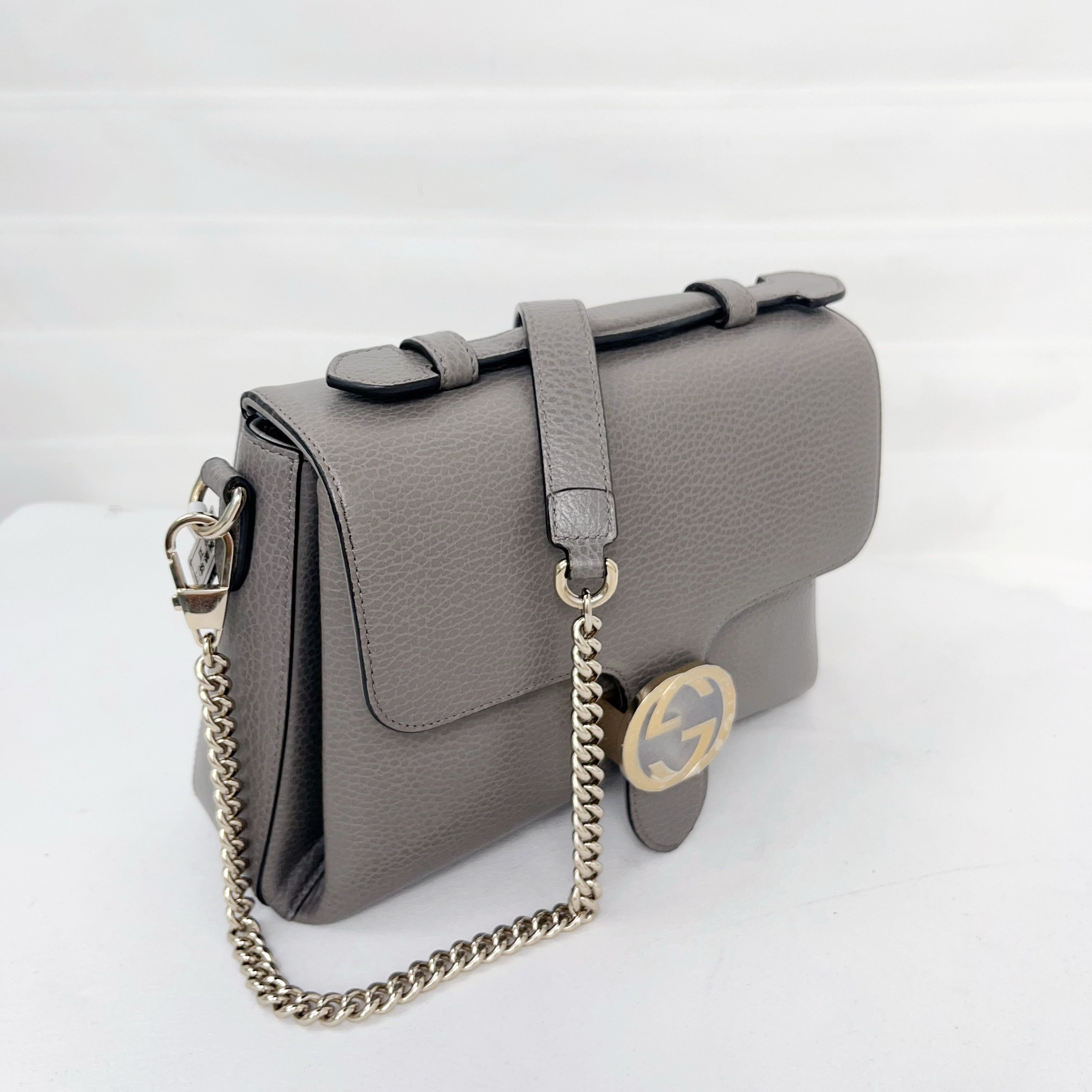 Gucci Gucci Interlocking G Leather Shoulder Bag Size ONE SIZE - 4 Thumbnail