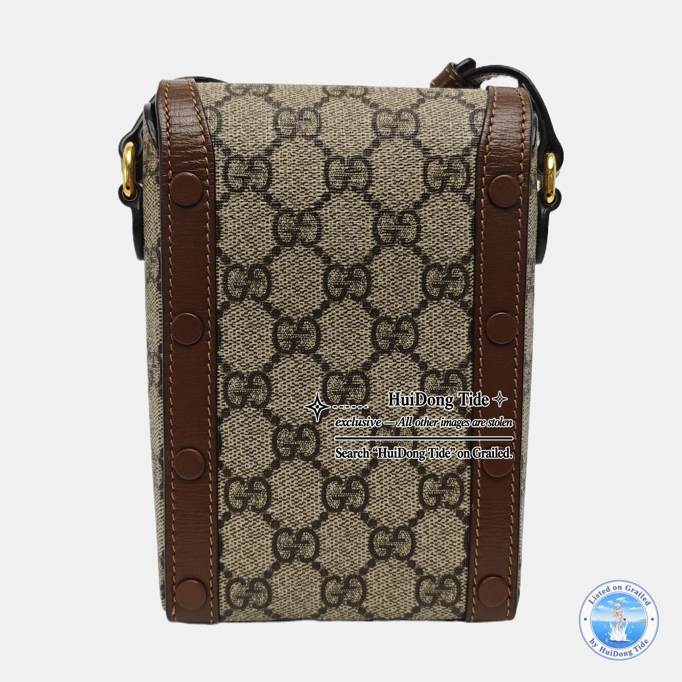 Gucci Gucci Horsebit 1955 Mini Canvas Shoulder Bag One Size Size ONE SIZE - 5 Thumbnail