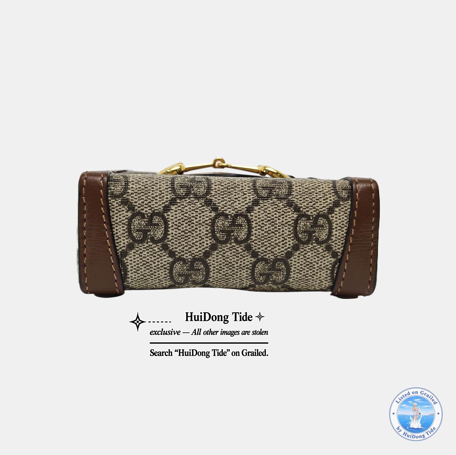 Gucci Gucci Horsebit 1955 Mini Canvas Shoulder Bag One Size Size ONE SIZE - 6 Thumbnail