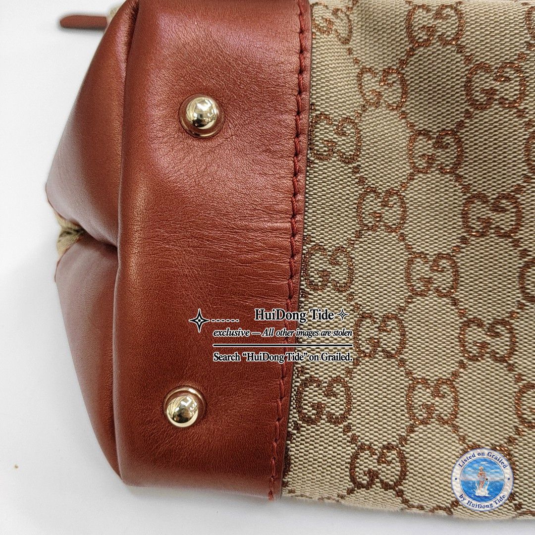 Gucci Gucci Bamboo Heart Monogram Tote Bag One Size Size ONE SIZE - 16 Thumbnail