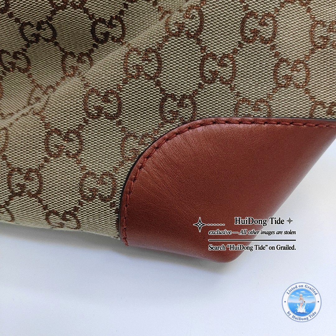 Gucci Gucci Bamboo Heart Monogram Tote Bag One Size Size ONE SIZE - 13 Thumbnail
