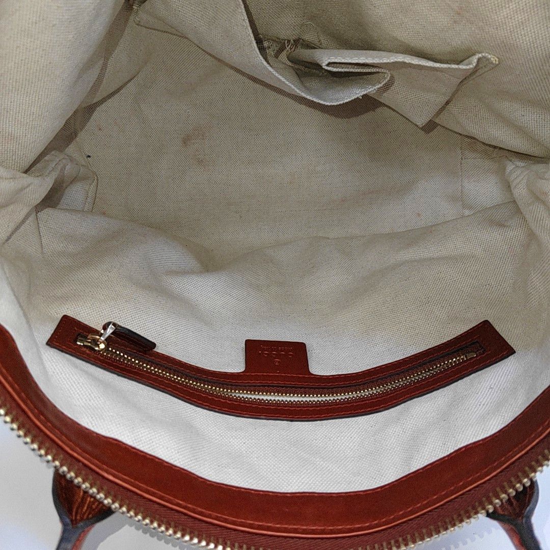 Gucci Gucci Bamboo Heart Monogram Tote Bag One Size Size ONE SIZE - 7 Thumbnail