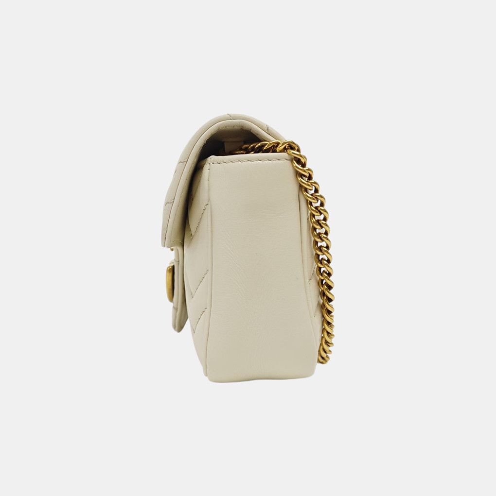 Gucci Gucci GG Marmont Mini Leather Chain Shoulder Bag Size ONE SIZE - 3 Thumbnail