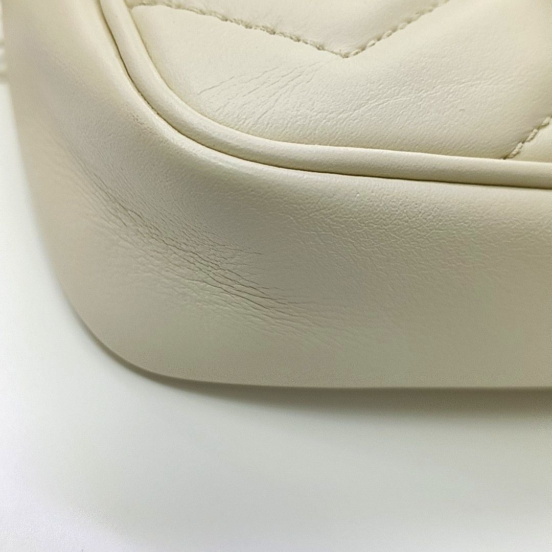 Gucci Gucci GG Marmont Mini Leather Chain Shoulder Bag Size ONE SIZE - 13 Thumbnail