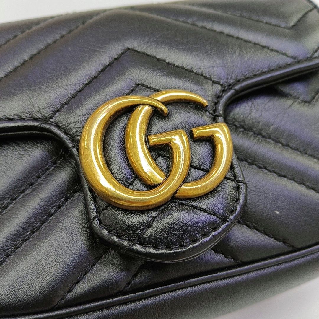 Gucci Gucci GG Marmont Quilted Leather Mini Shoulder Bag Size ONE SIZE - 10 Thumbnail