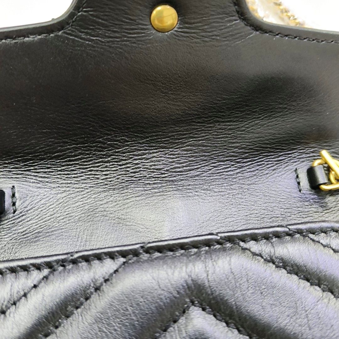Gucci Gucci GG Marmont Quilted Leather Mini Shoulder Bag Size ONE SIZE - 9 Thumbnail