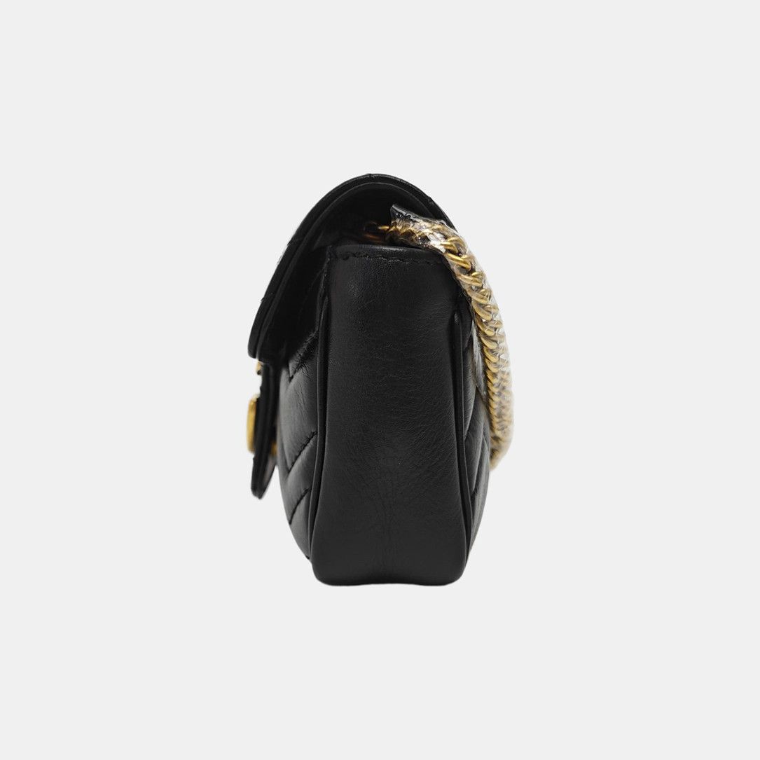 Gucci Gucci GG Marmont Quilted Leather Mini Shoulder Bag Size ONE SIZE - 3 Thumbnail