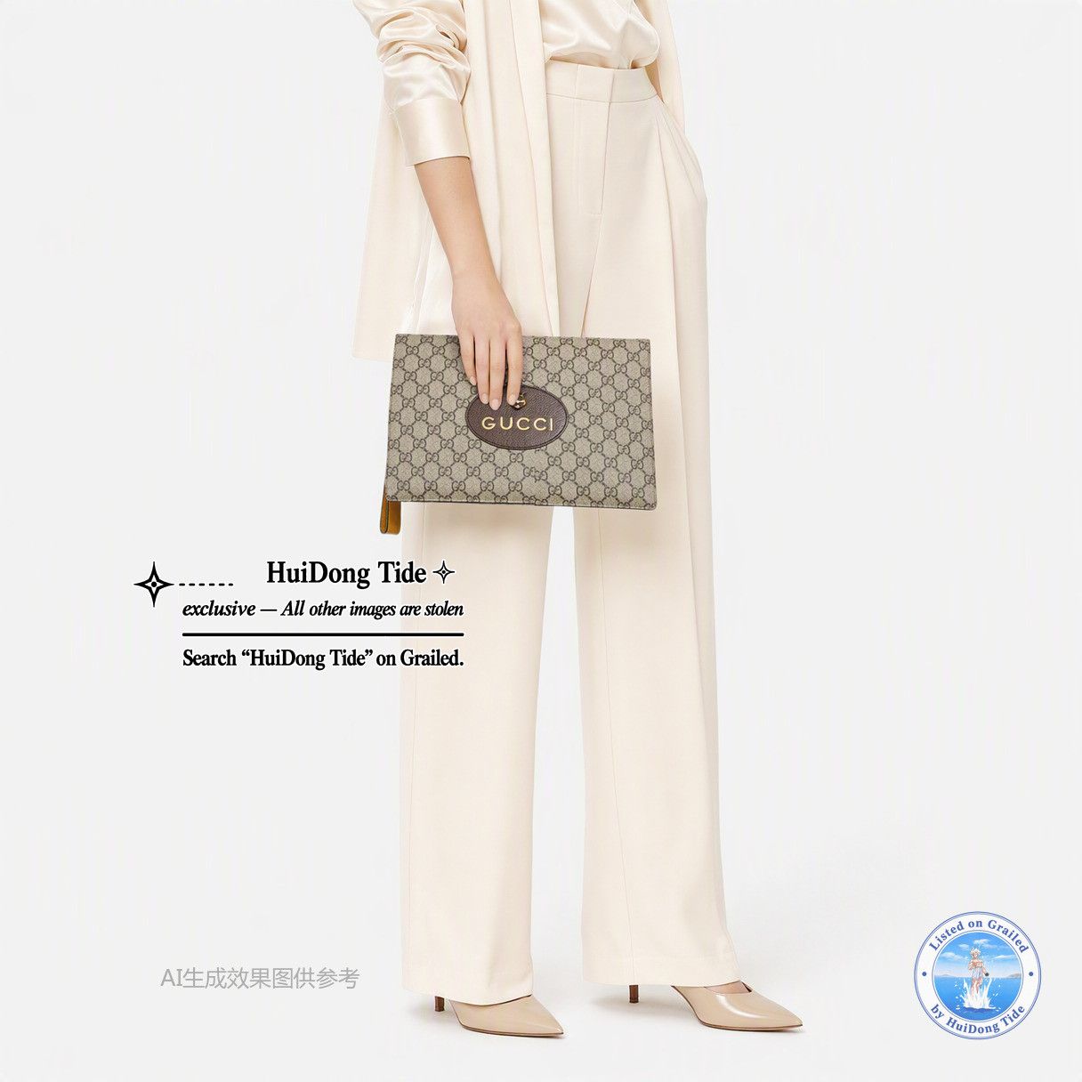Gucci Gucci Neo Vintage GG Canvas Tiger Clutch Size ONE SIZE Size ONE SIZE - 2 Thumbnail