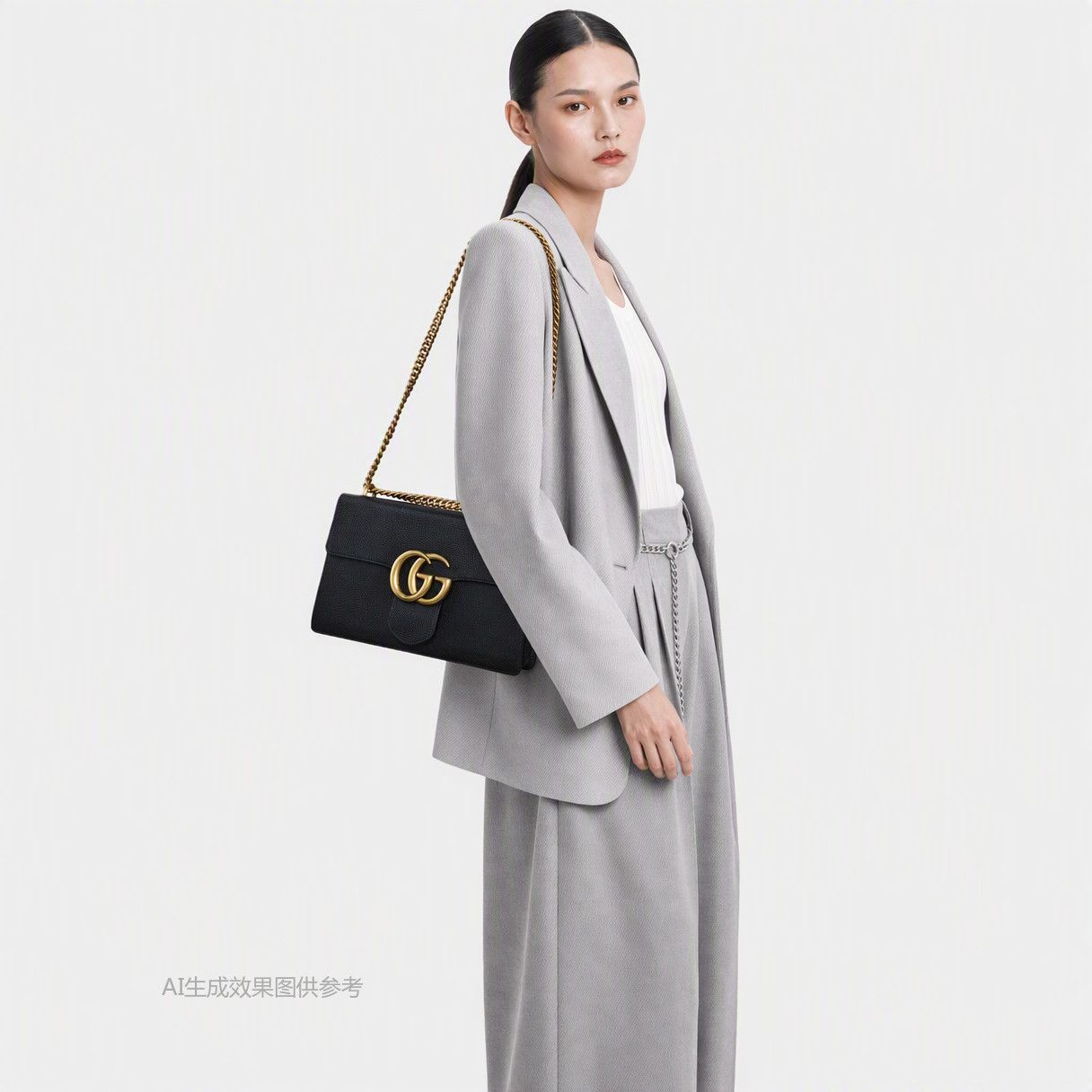 Gucci Gucci GG Marmont Leather Shoulder Bag Size ONE SIZE - 2 Thumbnail