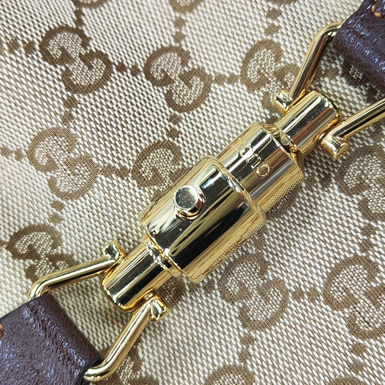 Gucci Gucci Jackie Monogram Canvas Shoulder Bag ONE SIZE Size ONE SIZE - 9 Thumbnail