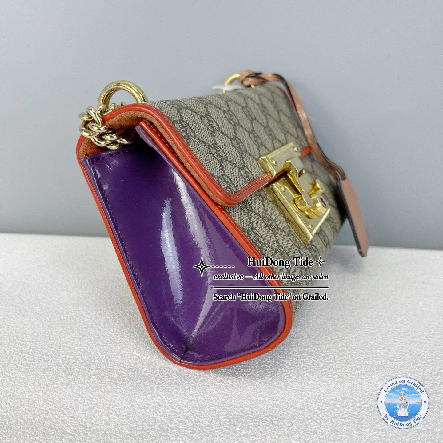 Gucci Gucci Padlock Monogram Shoulder Bag One Size Size ONE SIZE - 3 Thumbnail
