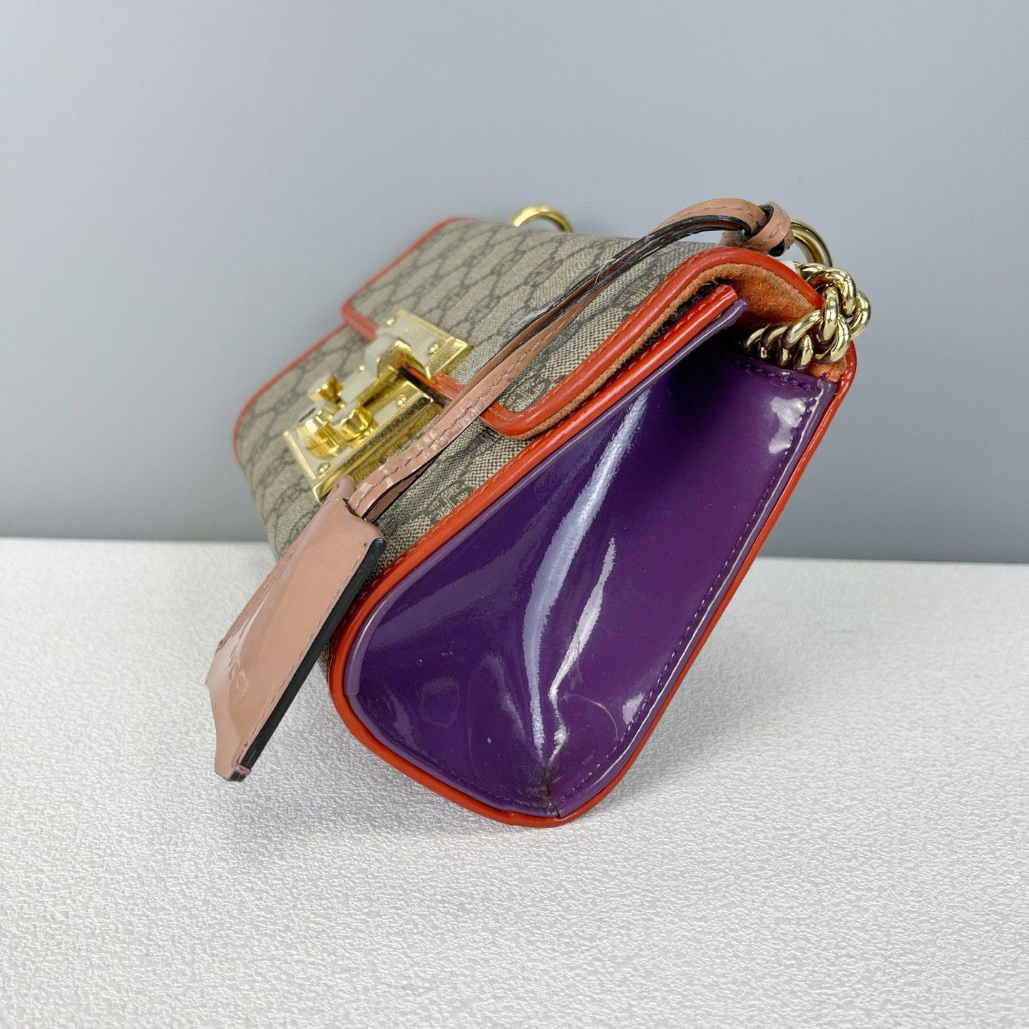 Gucci Gucci Padlock Monogram Shoulder Bag One Size Size ONE SIZE - 4 Thumbnail