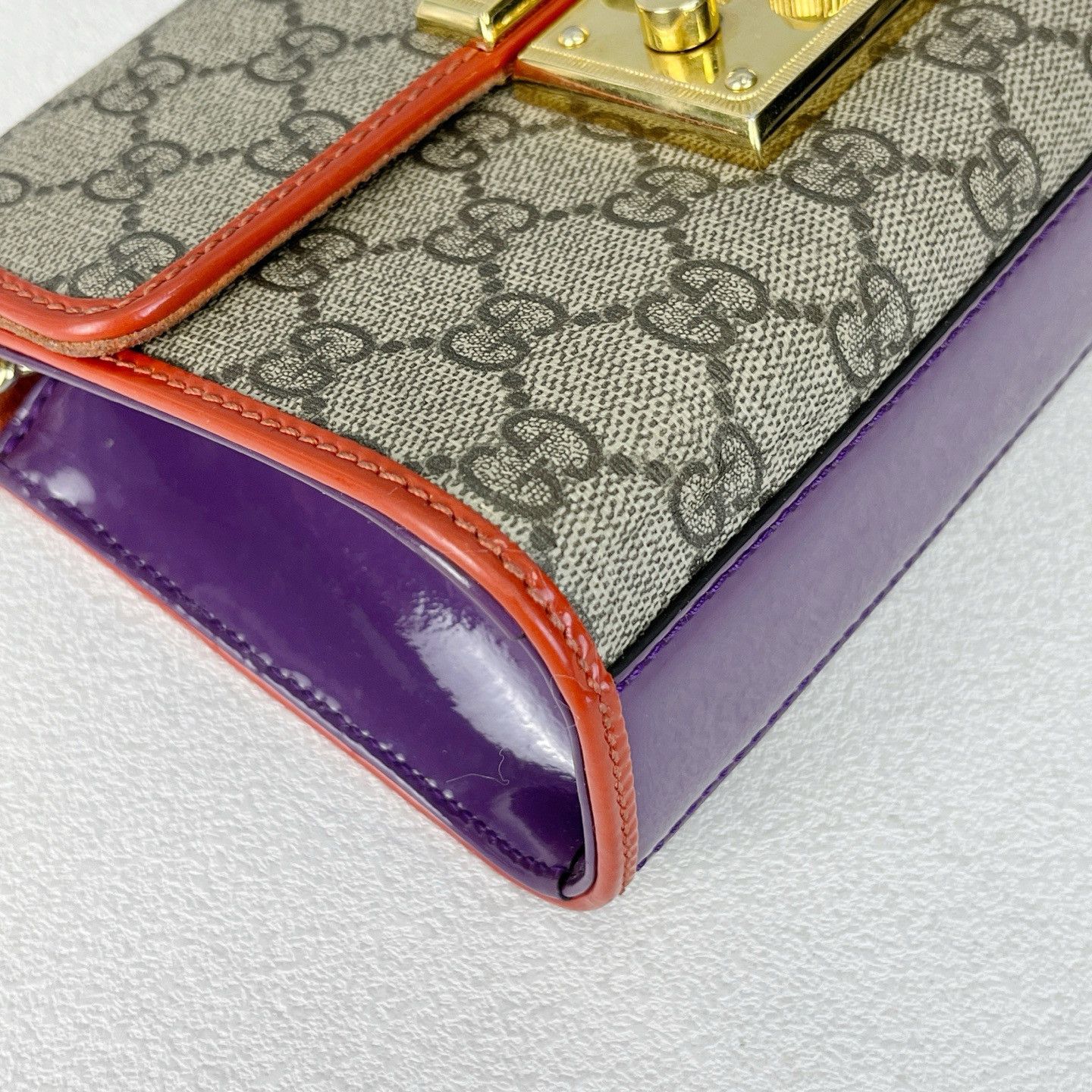 Gucci Gucci Padlock Monogram Shoulder Bag One Size Size ONE SIZE - 9 Thumbnail