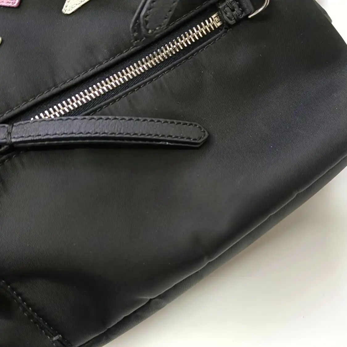 Fendi FENDI Monster black nylon Bag Bugs backpack silver hardware Size ONE SIZE - 9 Thumbnail