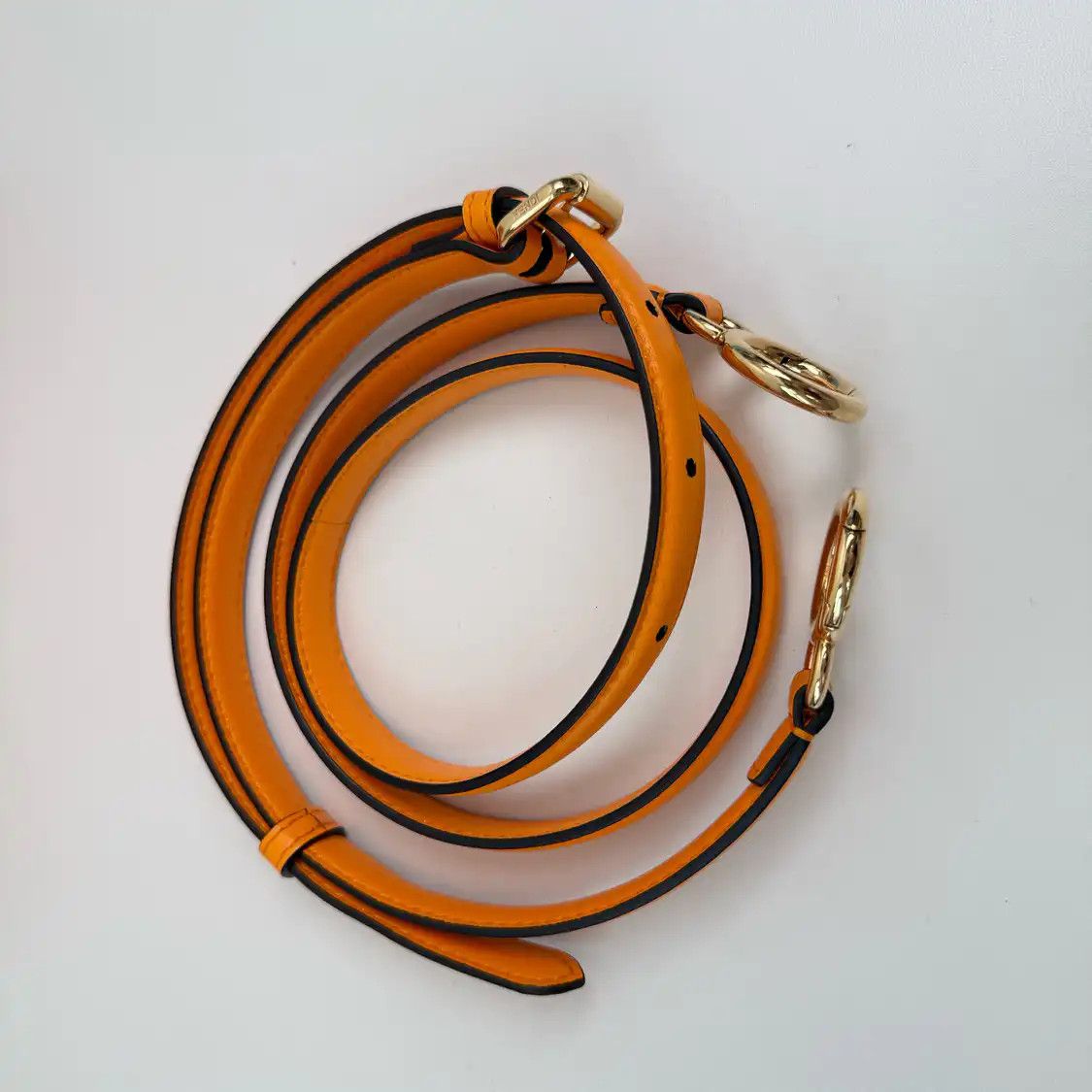 Fendi FENDI Peekaboo mini orange sheepskin woven handbag gold hardware Size ONE SIZE - 8 Thumbnail