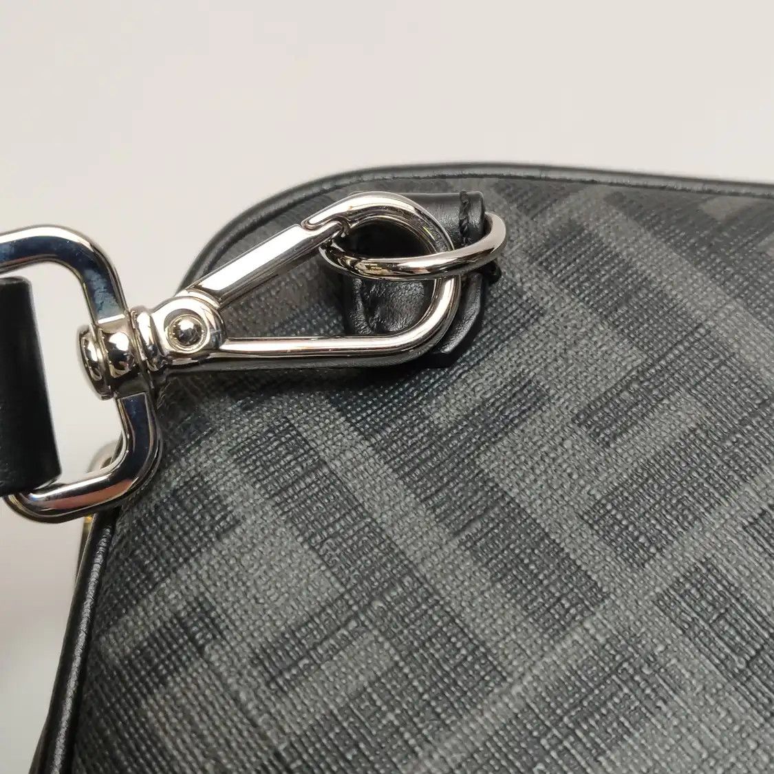 Fendi FENDI camera bag grey coated canvas doubleF print crossbody bag silver hardware Size ONE SIZE - 8 Thumbnail