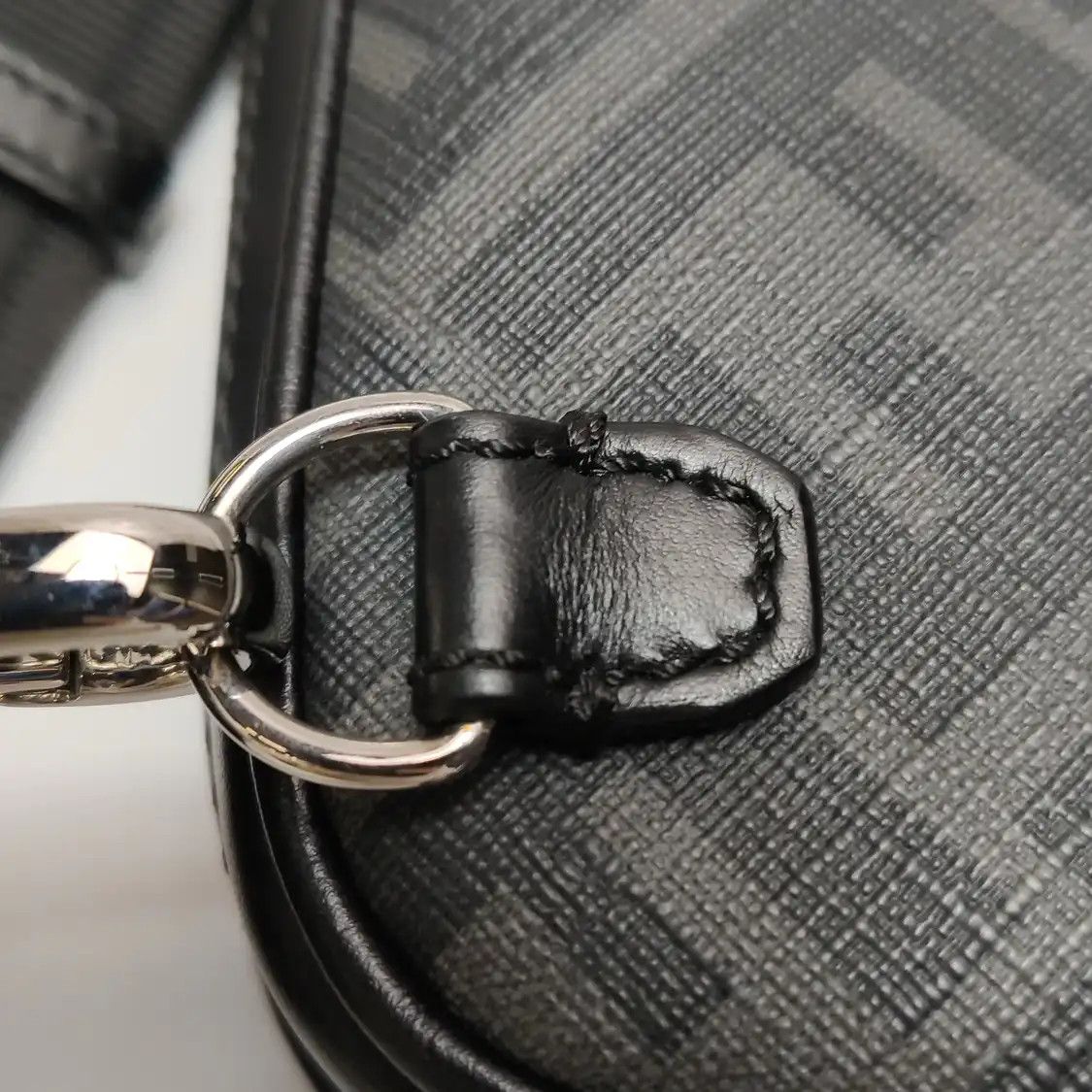 Fendi FENDI camera bag grey coated canvas doubleF print crossbody bag silver hardware Size ONE SIZE - 10 Thumbnail