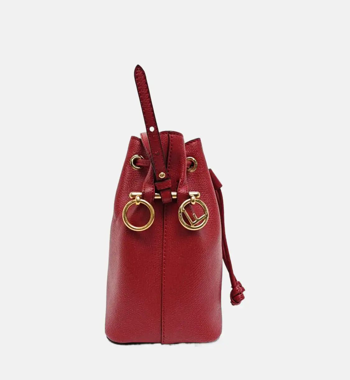 Fendi FENDI Mon Tresor mini red cowhide leather shoulder bag gold hardware detachable Size ONE SIZE - 4 Thumbnail