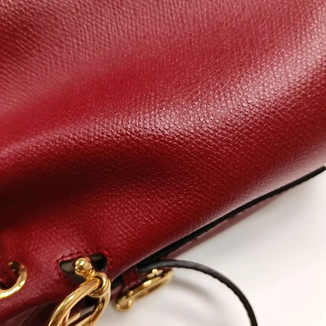 Fendi FENDI Mon Tresor mini red cowhide leather shoulder bag gold hardware detachable Size ONE SIZE - 9 Thumbnail