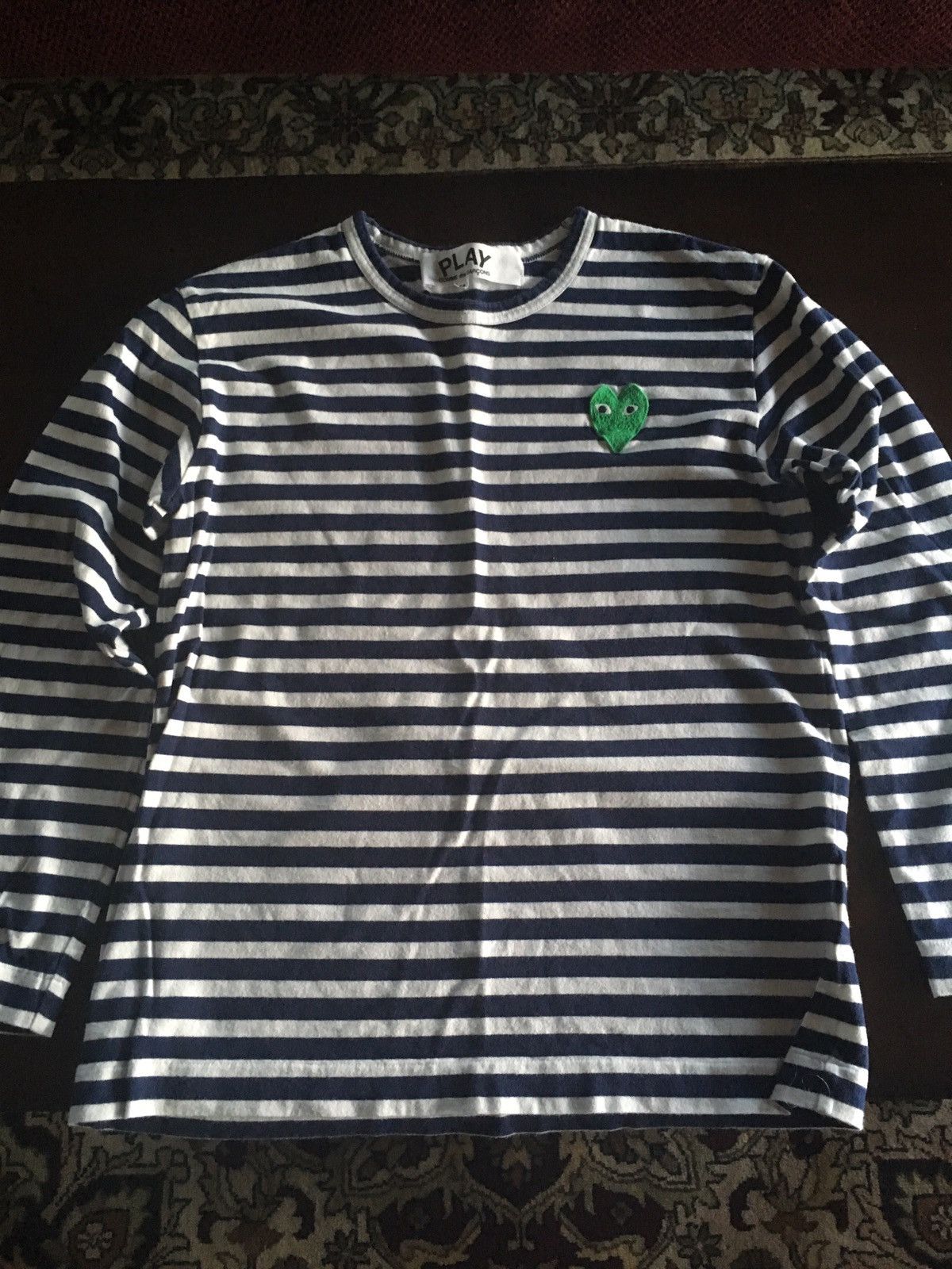 Comme des Garcons PLAY Play L/S Striped Tee Size US S / EU 44-46 / 1 - 1 Thumbnail