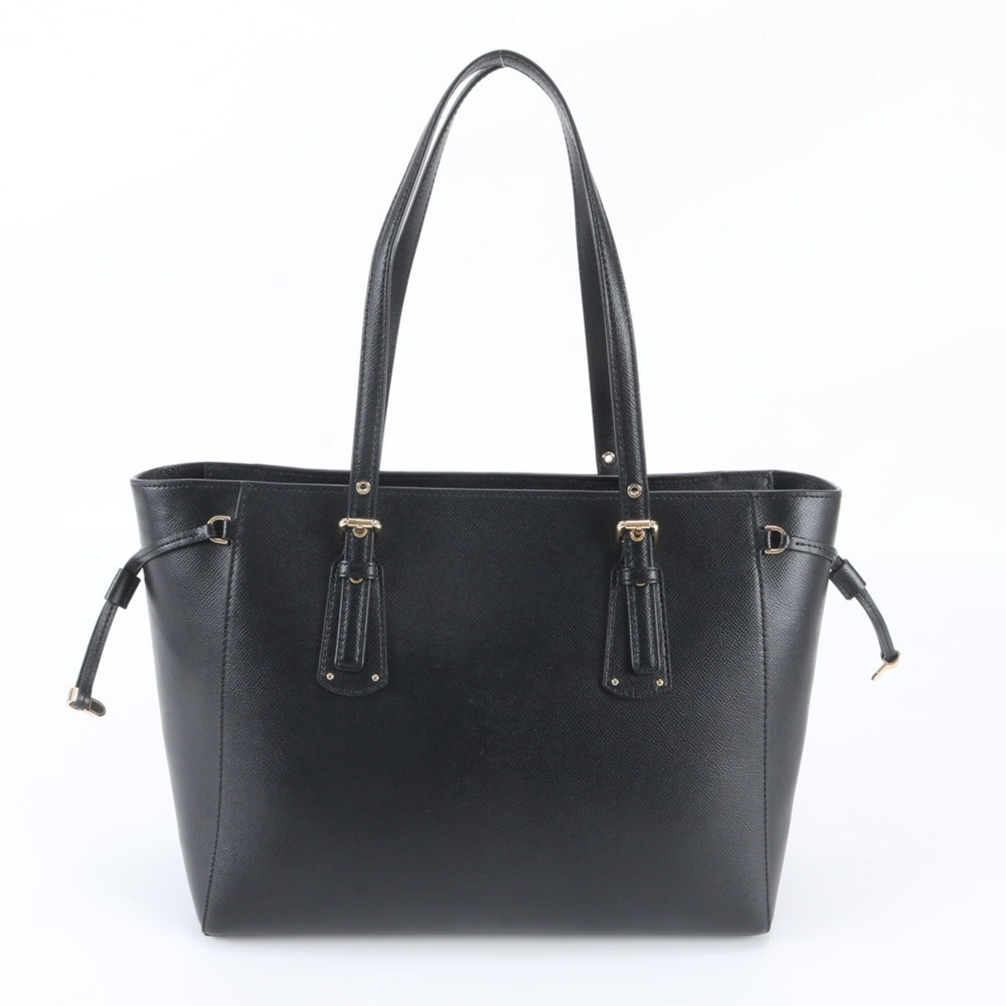 Michael Kors Michael Kors Leather Tote Bag Shoulder Handbag Black Women's Size ONE SIZE - 3 Thumbnail