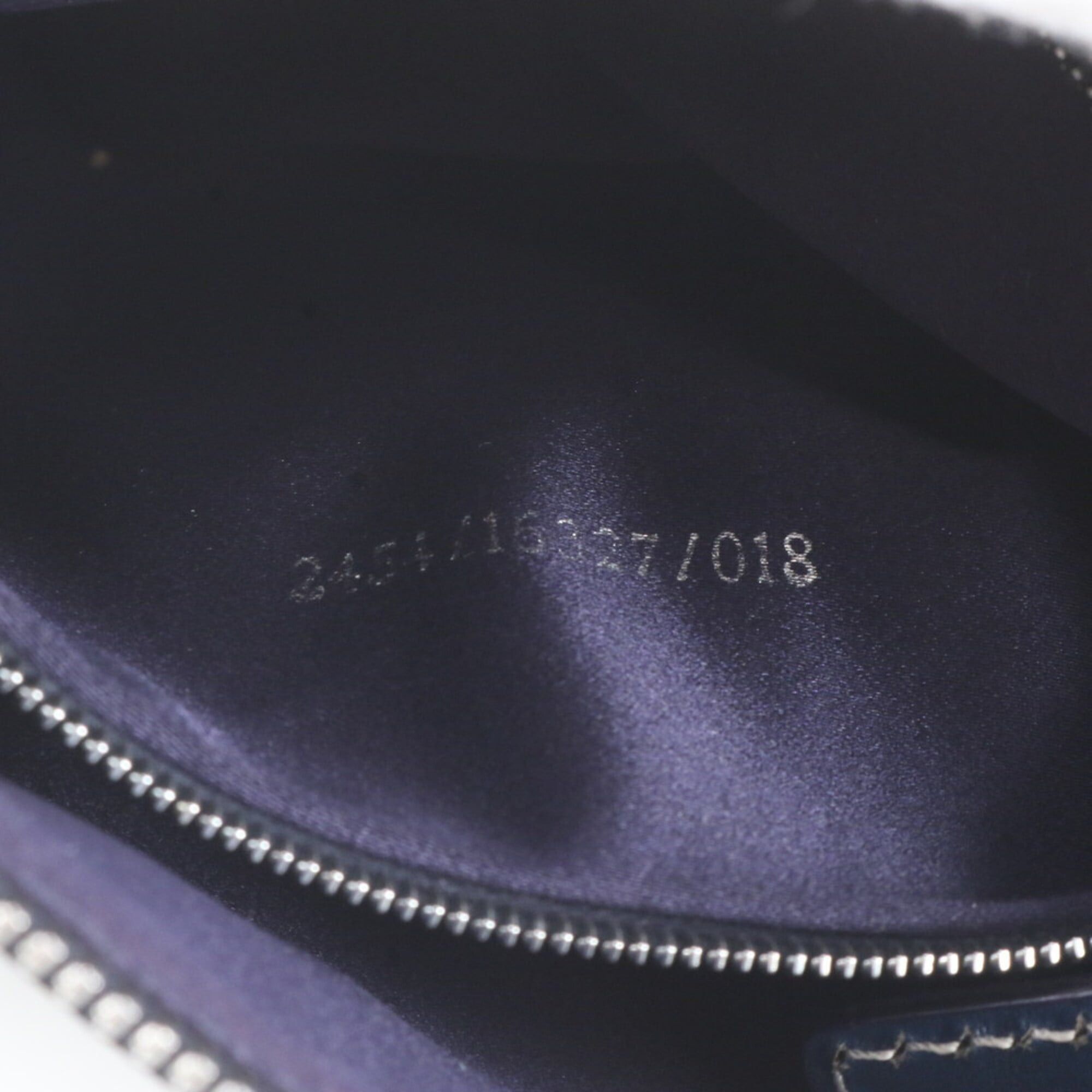 Fendi Fendi Zucchino Mini Boston Bag 16327 Leather Handbag Tote Navy Blue Women's Size ONE SIZE - 9 Thumbnail