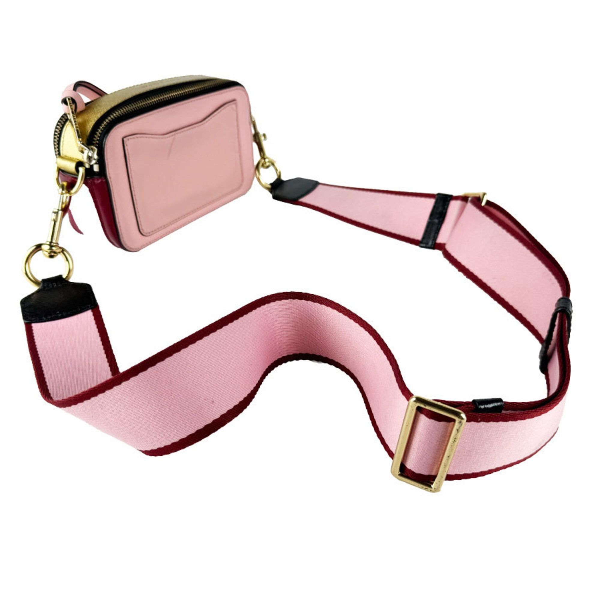 Marc Jacobs Marc Jacobs Snapshot Shoulder Bag, Coated Canvas, Pink, Gold, Red, Women's (z10930) Size ONE SIZE - 10 Thumbnail