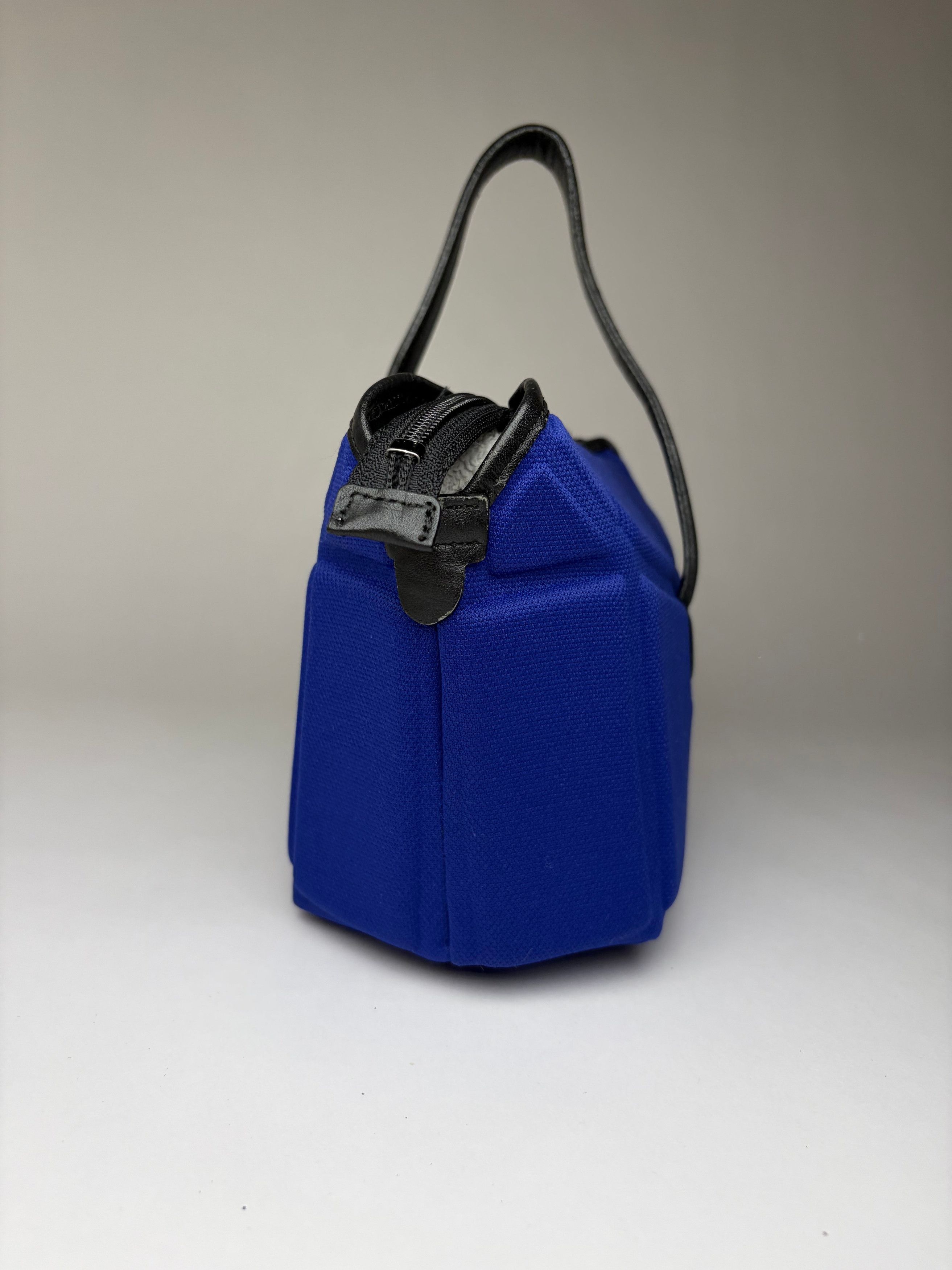 Issey Miyake Vintage Pleats Please Structured Top-Handle Bag Bright Blue Size ONE SIZE - 8 Thumbnail
