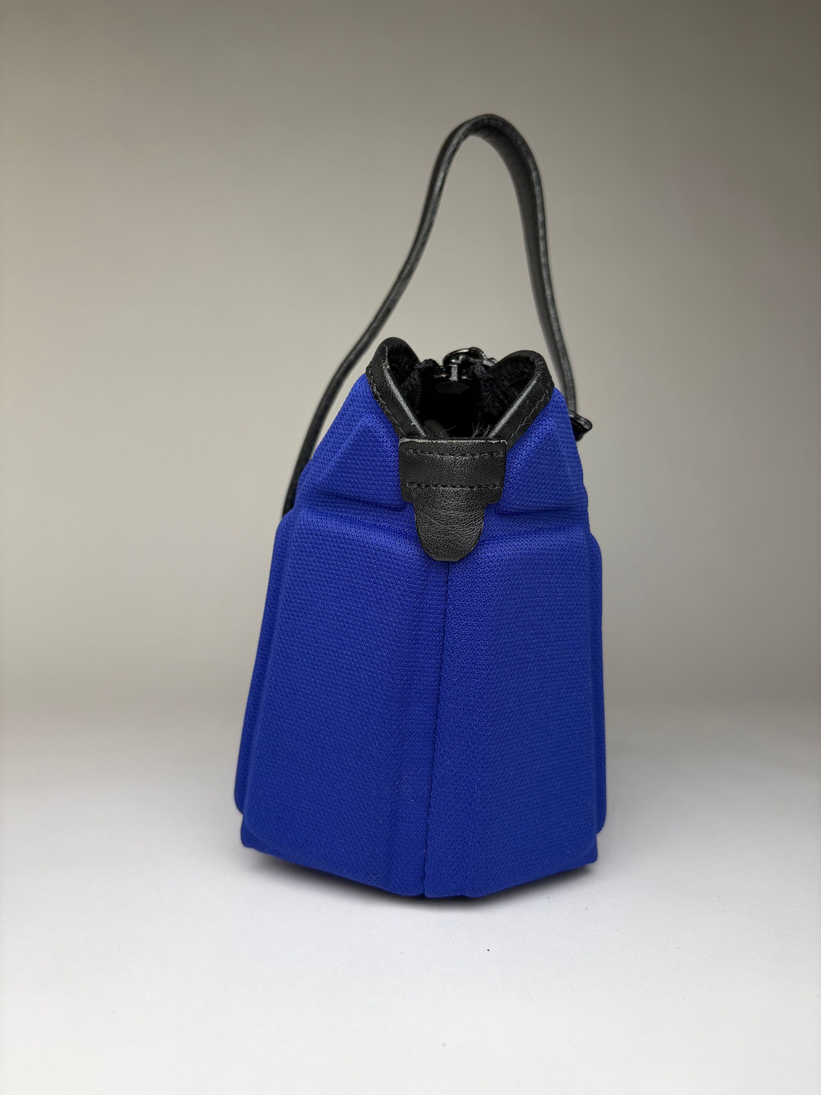 Issey Miyake Vintage Pleats Please Structured Top-Handle Bag Bright Blue Size ONE SIZE - 6 Thumbnail