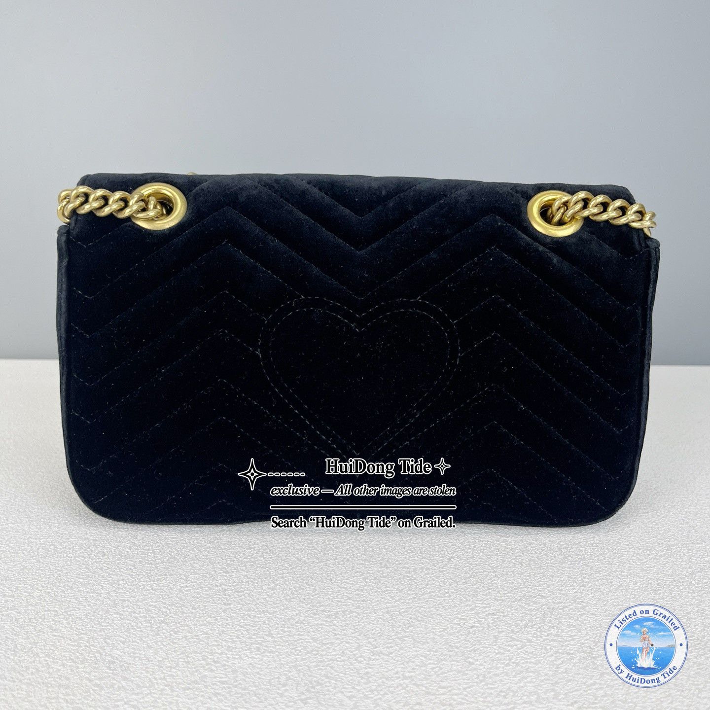 Gucci Gucci GG Marmont Sequin Velvet Shoulder Bag Size ONE SIZE - 5 Thumbnail