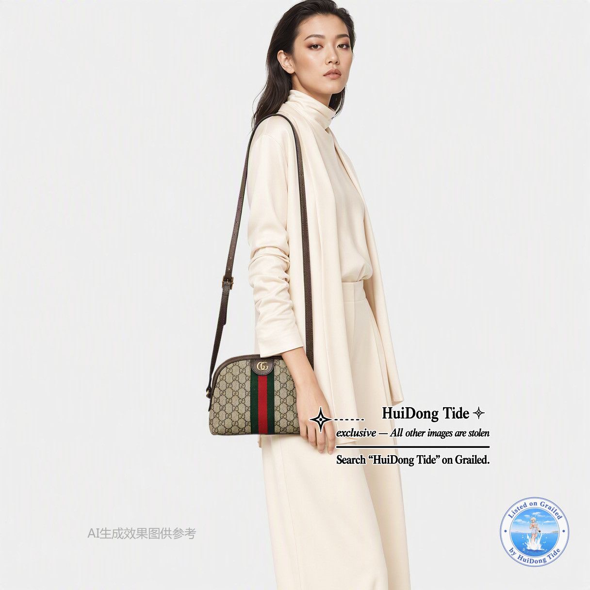 Gucci Gucci Ophidia Coated Canvas Shoulder Bag Size ONE SIZE - 2 Thumbnail