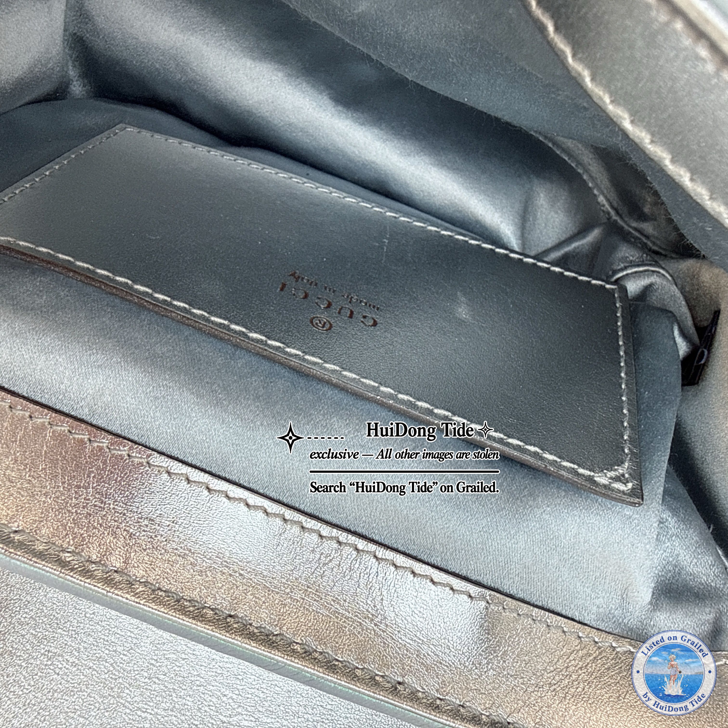 Gucci Gucci GG Marmont Metallic Quilted Leather Shoulder Bag Size ONE SIZE - 7 Thumbnail