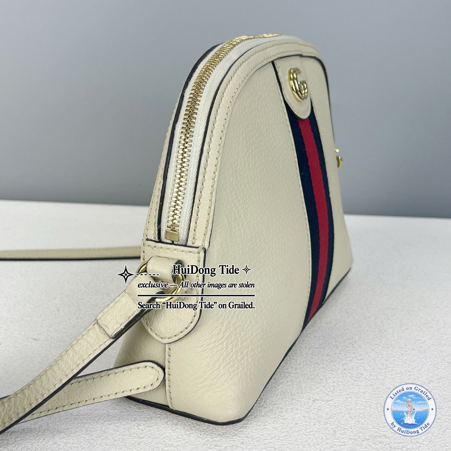 Gucci Gucci Ophidia Stripe Leather Crossbody Bag Size ONE SIZE - 3 Thumbnail