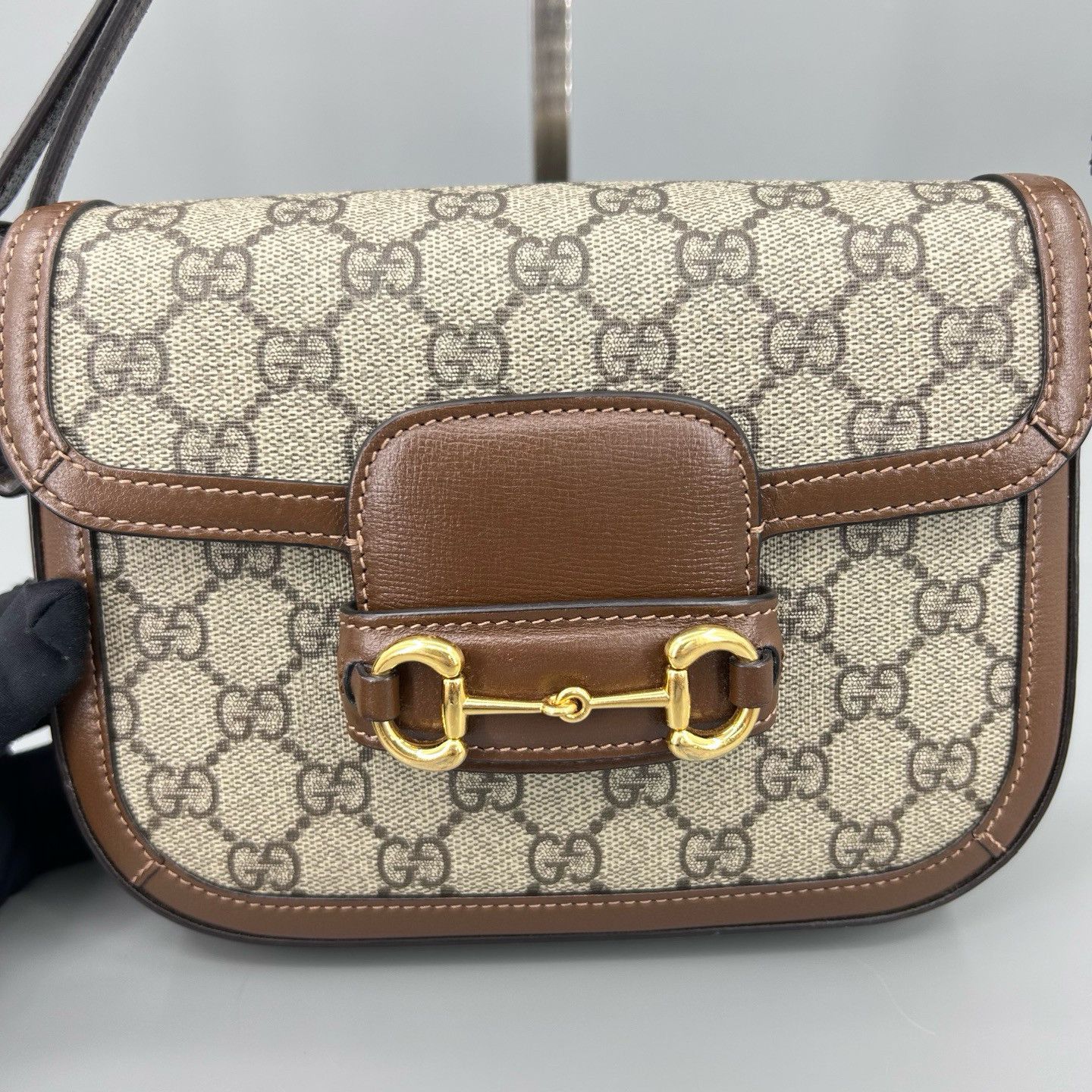 Gucci Gucci Horsebit 1955 Canvas Shoulder Bag ONE SIZE Size ONE SIZE - 7 Thumbnail