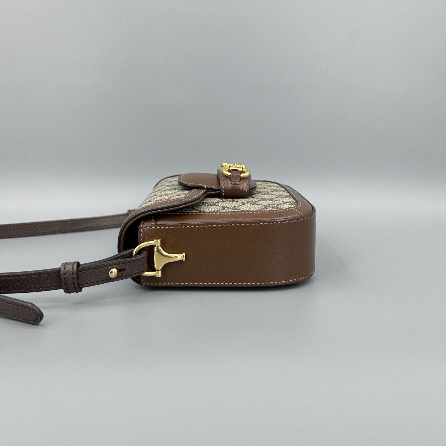 Gucci Gucci Horsebit 1955 Canvas Shoulder Bag ONE SIZE Size ONE SIZE - 4 Thumbnail