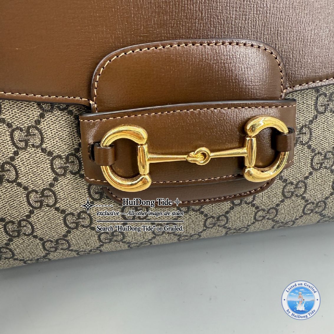 Gucci Gucci Horsebit 1955 Canvas Handle Bag Size ONE SIZE - 10 Thumbnail