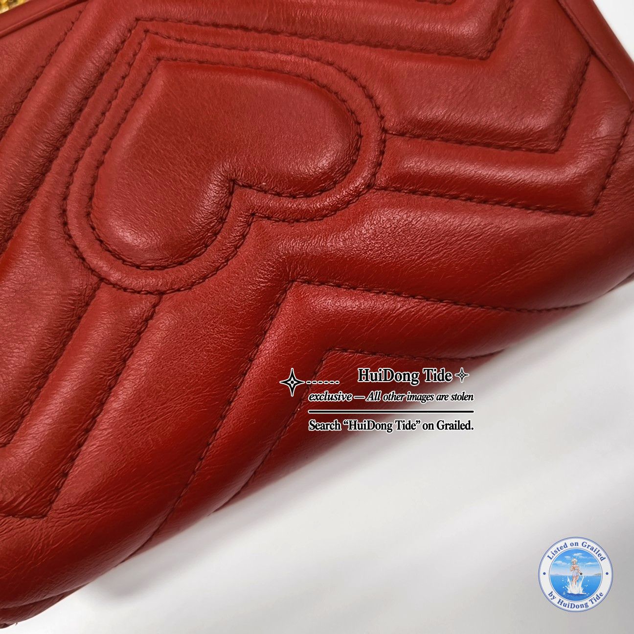 Gucci GUCCI GG Marmont Mini Quilted Leather Bag Size ONE SIZE - 15 Thumbnail