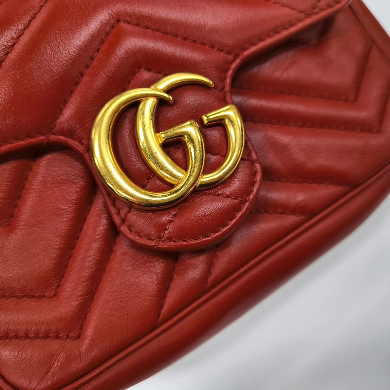 Gucci GUCCI GG Marmont Mini Quilted Leather Bag Size ONE SIZE - 12 Thumbnail