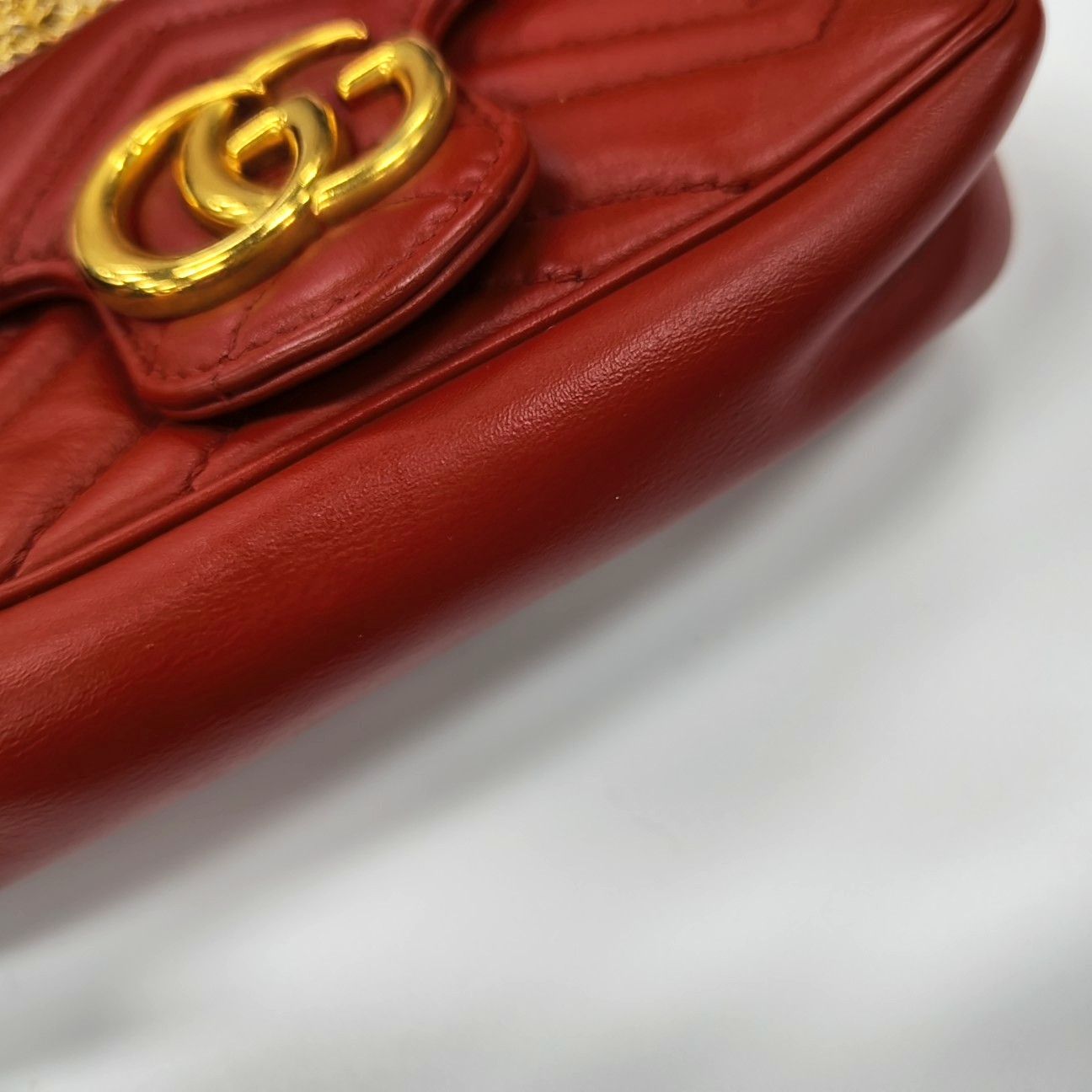 Gucci GUCCI GG Marmont Mini Quilted Leather Bag Size ONE SIZE - 16 Thumbnail