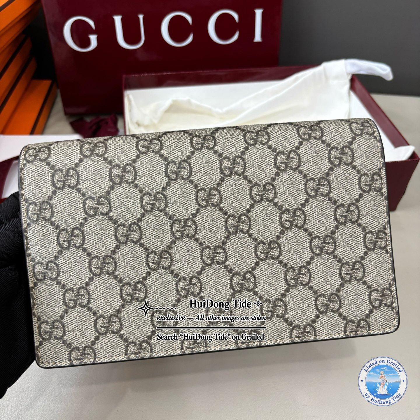 Gucci Gucci GG Marmont Logo Canvas Crossbody Bag ONE SIZE Size ONE SIZE - 5 Thumbnail