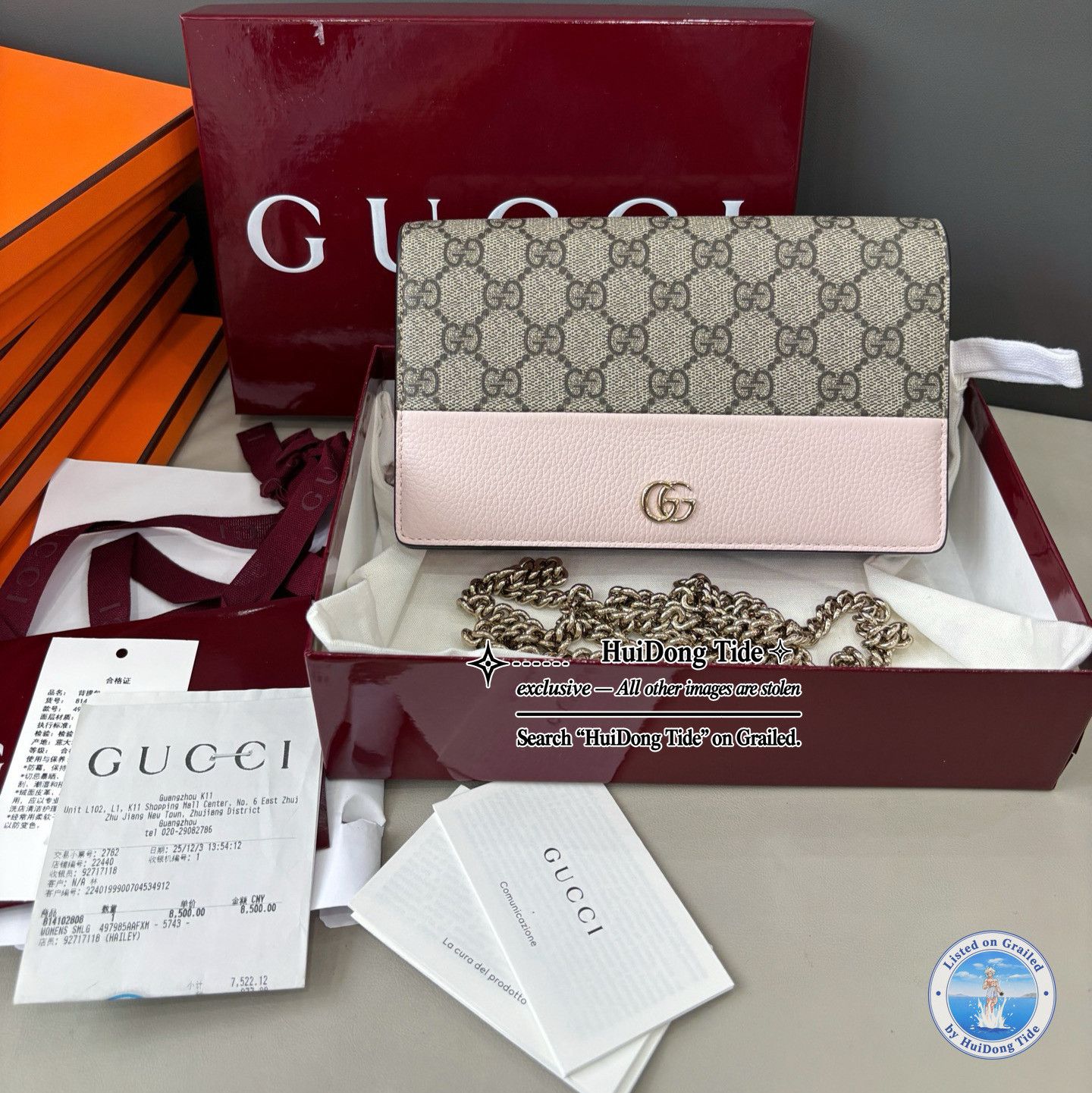 Gucci Gucci GG Marmont Logo Canvas Crossbody Bag ONE SIZE Size ONE SIZE - 3 Thumbnail