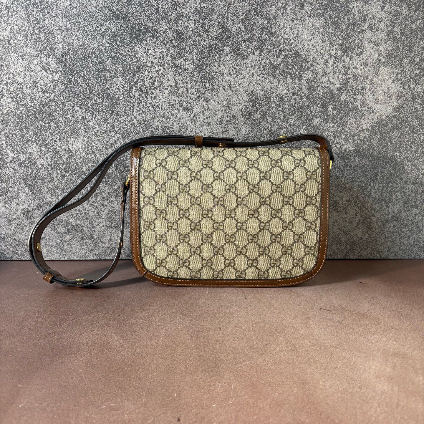Gucci Gucci Horsebit 1955 Monogram Shoulder Bag Size ONE SIZE - 3 Thumbnail