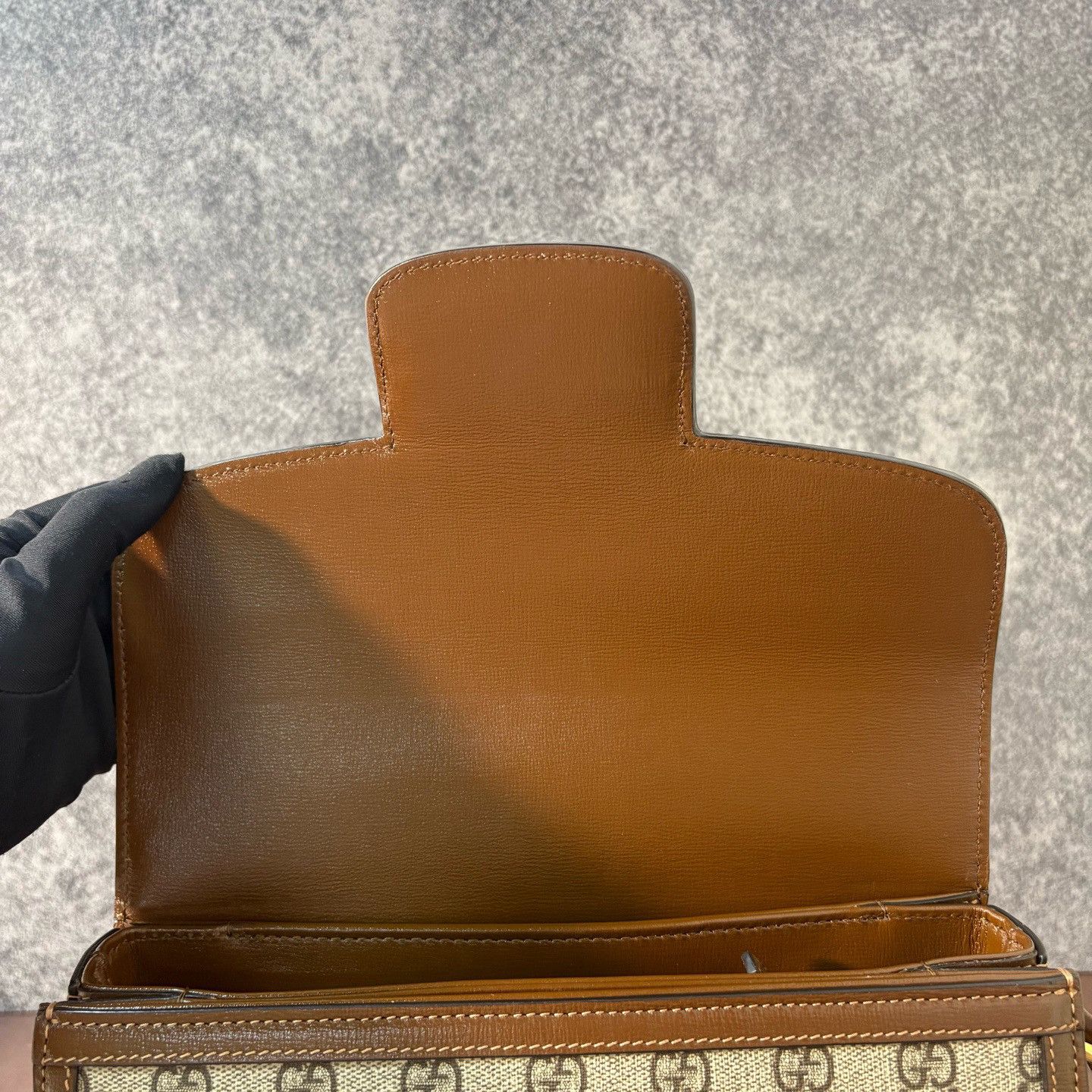 Gucci Gucci Horsebit 1955 Monogram Shoulder Bag Size ONE SIZE - 7 Thumbnail